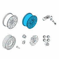 OEM 2020 Lincoln Corsair WHEEL ASY Diagram - LJ7Z-1007-F