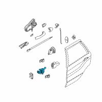 OEM 2006 BMW X5 Rear Door Brake Diagram - 51-22-8-402-561