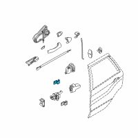 OEM 2004 BMW X5 Hinge, Rear Door, Upper, Left Diagram - 41-52-8-269-839