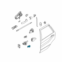 OEM 2004 BMW X5 Hinge, Rear Door, Lower, Left Diagram - 41-52-8-269-845