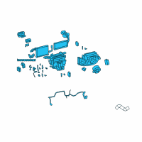 OEM 2006 Pontiac GTO Module Asm-Heater & A/C Evaporator Diagram - 92084225