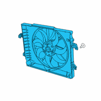 OEM 2019 Ram 1500 Fan Assembly-Radiator Cooling Diagram - 68275634AD