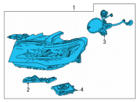 OEM 2022 Cadillac Escalade Composite Assembly Diagram - 84950142