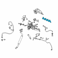 OEM 2016 Buick Cascada Turbocharger Gasket Diagram - 55591575