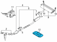 OEM Kia Seltos Panel-Heat Protector Diagram - 28795Q5000