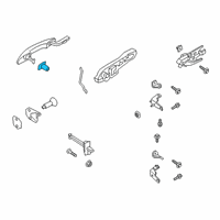 OEM 2022 Ford Escape Lock Cylinder Assembly Diagram - JX7Z-5821991-A