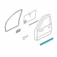 OEM 2004 Nissan Xterra Side MOULDING-Fender Diagram - 80870-7Z500