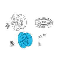 OEM Pontiac G8 Wheel, Alloy Diagram - 92212153