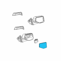 OEM Ford Ranger Mirror Glass Diagram - 6L5Z-17K707-A