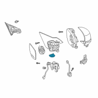 OEM 2017 Honda Accord Light Assembly, Driver Side Turn Diagram - 76259-T2G-A02