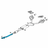 OEM Acura Pipe A Assembly, Exhaust Diagram - 18200-TJB-A02