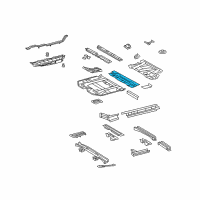 OEM Toyota Highlander Center Floor Pan Diagram - 58212-48907