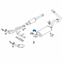 OEM 2016 Ford Expedition Muffler Rear Bracket Diagram - BL3Z-5260-A