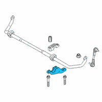 OEM 2021 BMW 745e xDrive Left Stabilizer Bracket Diagram - 31-30-6-884-011