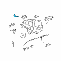 OEM 2007 Lexus LX470 Sensor, Air Bag, Front RH Diagram - 89173-69105