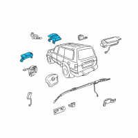 OEM Lexus LX470 Sensor Assembly, Air Bag Diagram - 89170-60282