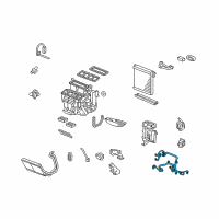 OEM Acura Sub-Harness, Air Conditioner Diagram - 80650-TK4-A00