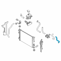 OEM Kia Soul EV Hose Assembly-Radiator, Upper Diagram - 25414E4000