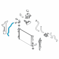 OEM 2017 Kia Soul EV Hose Assembly-Radaator, Lower Diagram - 25415E4000