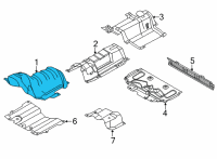 OEM Lincoln Corsair INSULATOR - FLOOR Diagram - LX6Z-11130-B