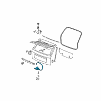 OEM 2006 Jeep Grand Cherokee Liftgate Latch Diagram - 4589122AA