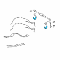 OEM 2010 BMW 528i xDrive Left Stabilizer Bracket Diagram - 37-12-6-760-733