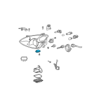 OEM Lexus RX350 Motor, Light Reflector Diagram - 85662-48010