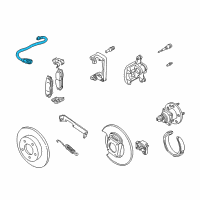 OEM 2001 Pontiac Grand Am Hose Asm-Rear Brake Diagram - 22708930