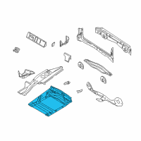 OEM 2005 BMW X5 Trunk Floor Diagram - 41-12-7-002-467