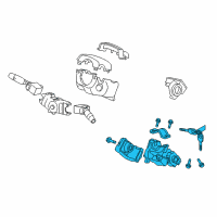 OEM 2009 Honda Pilot Lock Assy., Steering Diagram - 06351-SZA-A01