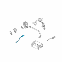 OEM 2001 Nissan Xterra Heated Oxygen Sensor Diagram - 22690-5S501