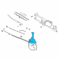 OEM 2008 Hyundai Tiburon Cap-Windshield Washer Reservoir Diagram - 98623-2C001