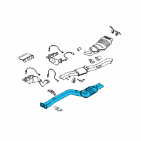 OEM 2004 BMW X3 Exhaust Pipe Diagram - 18-30-3-403-629