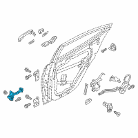 OEM 2020 Hyundai Elantra Checker Assembly-Rear Door, RH Diagram - 79490-F2000