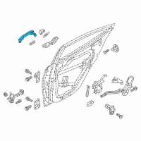 OEM 2017 Hyundai Elantra Door Handle Assembly, Exterior, Left Diagram - 82651-F2010