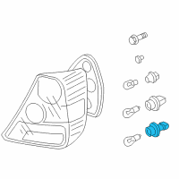 OEM 2001 Acura Integra Plug, Socket Diagram - 33302-ST7-A01