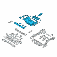 OEM 2019 Hyundai Sonata Panel Assembly-Rear Floor, RR Diagram - 65513-E6600