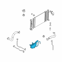 OEM Infiniti FX37 Radiator Reservoir Tank Assembly Diagram - 21710-1CB0A