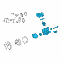 OEM 2014 Cadillac CTS Thermostat Housing Diagram - 12639905