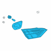 OEM 2019 Toyota Camry Back Up Lamp Assembly Diagram - 81590-06770
