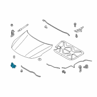 OEM 2015 Kia Optima Hood Latch Assembly Diagram - 811302T000