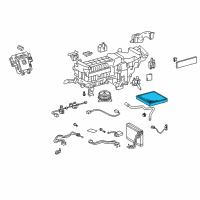 OEM 2008 Lexus LS460 Rear Cooler Filter Diagram - 87139-50050