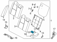 OEM 2015 Nissan Versa Note Cup Holder Assembly Diagram - 88741-EM55A