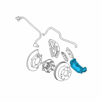 OEM 2001 Chevrolet Silverado 1500 Bracket Kit-Rear Brake Caliper Diagram - 25997047