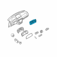 OEM 2006 Lincoln Zephyr Dash Control Unit Diagram - 6H6Z-19980-BD