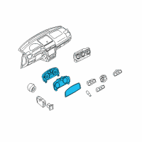 OEM 2007 Lincoln MKZ Cluster Assembly Diagram - 6H6Z-10849-AA