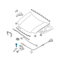 OEM 2009 Mercury Mariner Headlamp Assembly Bolt Diagram - -W708703-S307