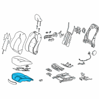 OEM 2020 Toyota Camry Seat Cushion Pad Diagram - 71511-06A40