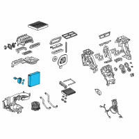 OEM Buick Envision Evaporator Core Diagram - 84400226