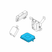 OEM 2017 Kia Soul EV Unit Assembly-Bcm & Receiver Diagram - 95400B2551